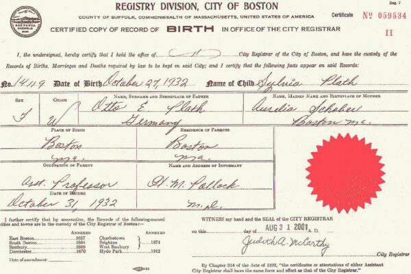 Birth Certificate