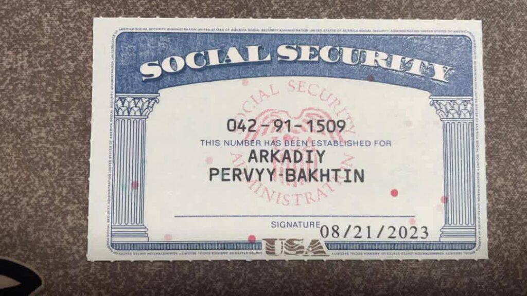 Social Security Card (SSN)