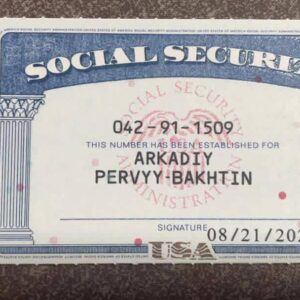 Social Security Card (SSN)